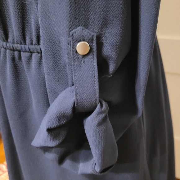 Creation L Navy Drawstring Waist Dress - Picture 3 of 8